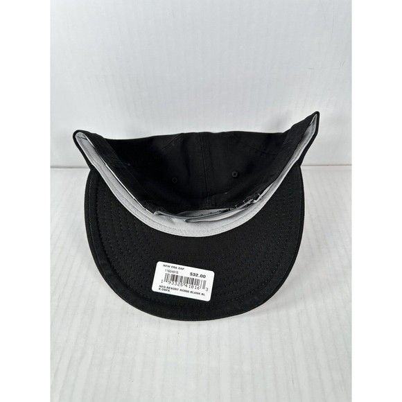 New Era 9FIFTY Blank SnapBack Visor Adjustable Hat Cap Black BRAND NEW OSFA - Picture 3 of 3